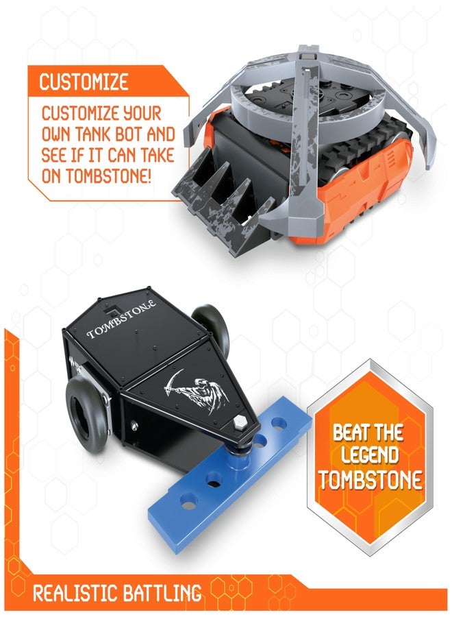 روبوتات سداسية لعبة روبوتات التحكم عن بعد HEX Bots BattleBots Arena MAX، للأطفال، تحتوي على أكثر من 30 قطعة، مناسبة للأولاد والبنات من عمر 8 سنوات فما فوق، البطاريات متضمنة. - Image 3